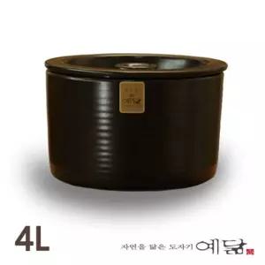 옹기 항아리 단지 4L 국산 장항아리 김치 장아찌 가정용 업소용 심플 고급 옛날