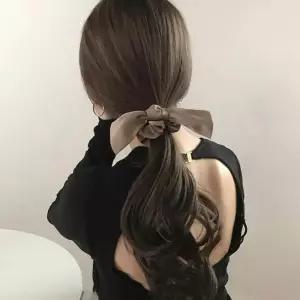 [룽스_62]청순 리본 곱창 스크런치 스프링머리끈 헤어끈