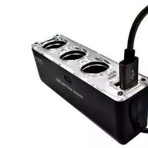 rozet 차량용멀티탭 소켓3구 시거잭 충전기 RX-6800