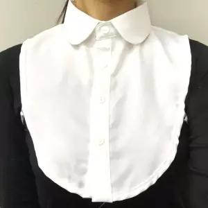[룽스_62]페이크셔츠 목카라 라운드 페이크카라 화이트