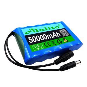 18650 3S2P 카메라 모니터 배터리 교체 12 6V 충전 이온 충전식 12V 50000mah 14Ah