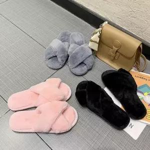 [룽스_62]겨울철 따스하고 샌달 사랑스러운 밍크털 슬리퍼