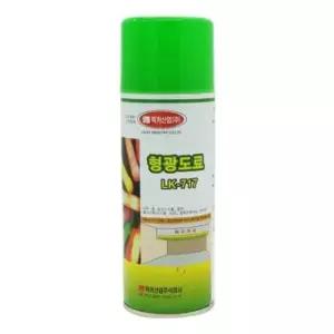 럭키 형광 락카-녹색 라카 스프레이 커스 페인트 뿌리는 스페인트 칼라라 컬러라 락카 애라