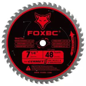 FOXBC 7-1/4인치 원형 톱날 금속 및 스테인리스 스틸 절단 48개 디아블로 D0748CF 세라믹 카바이드 교체