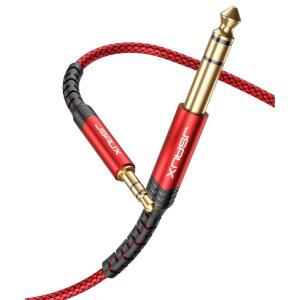 5MM 35MM 스테레오 오디오 케이블 JSAUX 6CM 4피트 4인치 8인치 양방향 TRS 레드 3CM 케이블 앰프용 스피커 2M 아이팟 장치 시어터 노트북 기타