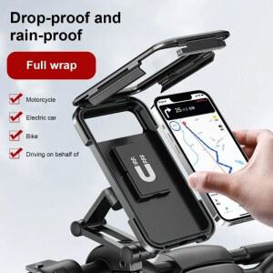 PCX브라켓 방수 오토바이 자전거 휴대폰 스마트폰 거치대 360도 회전 GPS