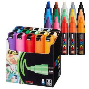 UNI POSCA PC8K15C 페인트 마커 굵은 15개 세트 일본 수입
