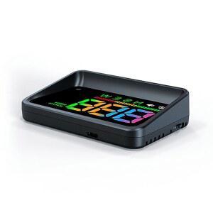 AZIJYV 자동차 자동차 HUD H4 GPS 속도 폰트 알람이 최초의 적합 속도 디지털 대형 자동 나침반 있는 다채로운 모든 속도계 감지 차량에 GPS 속도계