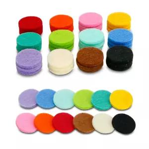 마로라이프 48PCS 22mm 교체 리필 패드 에센셜 오일 디퓨저 목걸이 아로마테라피 펜던트 브레이슬릿 자동차
