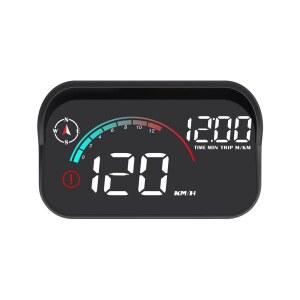 DYNO RACING GPS HUD 디지털 디스플레이 게이지 알람 마일리지 윈드실드 USB 전원 속도 진행 속도계 속도 나침반 헤드업 프로젝터 과속