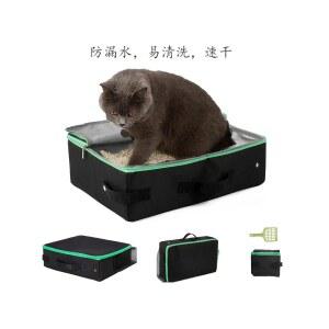 휴대용 고양이 화장실 모래삽 접이식 변기 방수 여행 캠핑 가방형