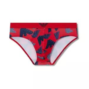 매장정품 EMPORIO ARMANI UNDERWEAR 엠포리오 아르마니 언더웨어 남성 3D 이글 패턴 폴리 브리프 삼각팬티