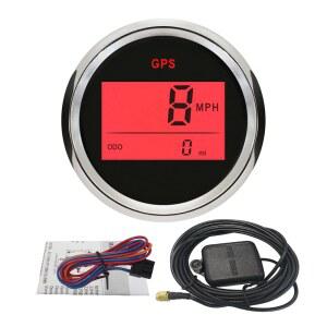 ELING 1CM 2인치 디지털 GPS 속도계 RC 주행 24V 백라이트 거리계 비포장 12V 보트용 자동차 자전거 레드 해양