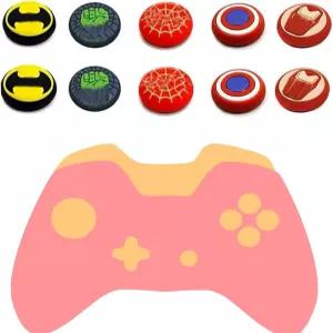 10Pcs 아날로그 엄지 그립 스틱 커버 무선 컨트롤러 게임 리모컨 조이스틱 캡 PS5/PS4/Xbox 1/360/NS PRO용