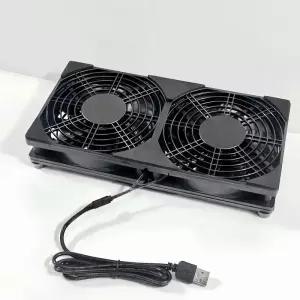 120mm 팬 라우터 냉각 DIY PC 쿨러 TV 박스 무선 조용한 DC 5V USB 전원 12CM W/나사 보호 네트