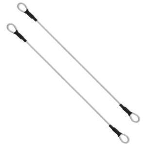안전 케이블 잠금 3MM 61CM 24인치 스틸 야외 체인 루프 와이어 케이블 비닐 경량 브레이드 코팅 로프 여행 이중 잠금 수하물