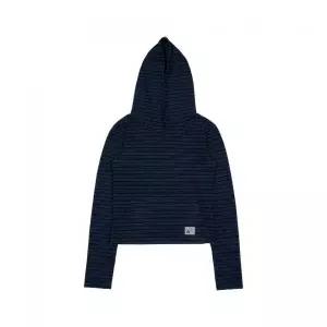 브랜드정품 THE COLDEST MOMENT TCM stripe crop hoodie (navy) 162747