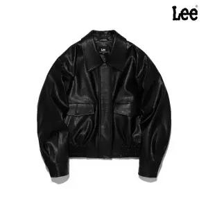 매장정품 리 LEE 우먼 레더 블루종 자켓 블랙 (LE2601JK60BK) 261797