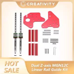 Ender-3/3S 3 Pro/Ender-3 V2/CR-10/CR 10S/S4/S5용 고정 플레이트 마운트 브래킷이 있는 이중 Z축 선형
