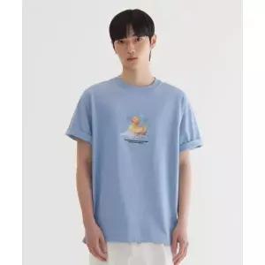 매장정품 COVERNAT 커버낫 버블 러버덕 그래픽 티셔츠 Blue CO2502ST21BL 1548599