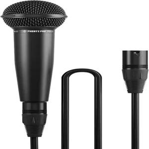 페닉스 프로 다이내믹 보컬 마이크 16.4피트 XLR 케이블이 장착된 카디오이드 클립 보관 가방 노래를 위한