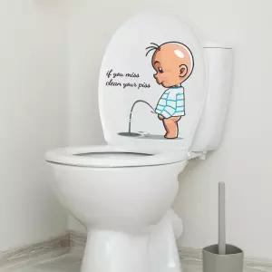 놓치면 화장실 변기 스티커 좌석 벽 방수 비닐 아트 사인 장식 뚜껑 및 탱크 커버 DIY 탈착식