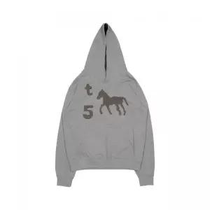 브랜드정품 THE COLDEST MOMENT TCM stripe horse hoodie (melange grey) 162758