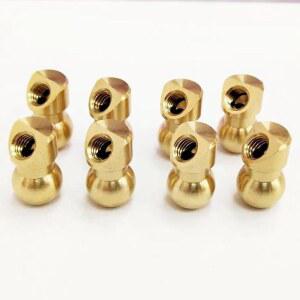 IMSFQFWL 10PCS 노즐 장치 황동 M6 냉각수 나사 고압 잠금 절삭유 15MM