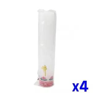 소이캔들용품 명절 소이캔들 양초 캔들 제사 촛불 추모 x4개 차례상 하얀색