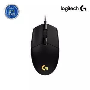 로지텍 피트 추가 유선 게이밍 광마우스, G102 2세대 Lightsync 블랙 USB