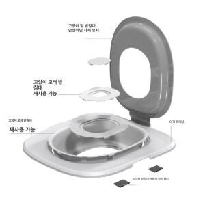 고양이 훈련용 화장실 모래통 변기 훈련 비데기 훈련기 절약