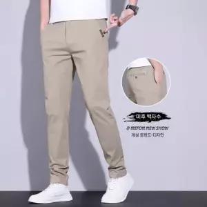 록쉬블몰 바지 남성 캐주얼 여름 통 트레이닝 배기 초호화 트렌드 일자 스판 HO2