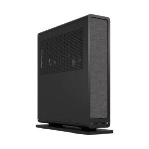 프랙탈 디자인 리지 블랙 - PCIe 4.0 라이저 카드 포함 - 2X 140mm PWM 측면 팬 포함 - 타입 C USB - m-ITX PC 게이밍 케이스
