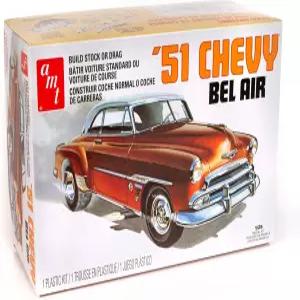AMT 스킬 2 모델 키트 1951 쉐보레 벨 에어 2-in-1 레트로 디럭스 에디션 1/25 스케일