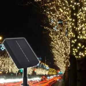 태양광 LED 500구 줄전구 50m 웜색 태양광전구 태양광트리전구