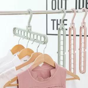 9칸 공간활용 멀티옷걸이 회전옷걸이 다용도걸이 좁은공간 9단옷걸이