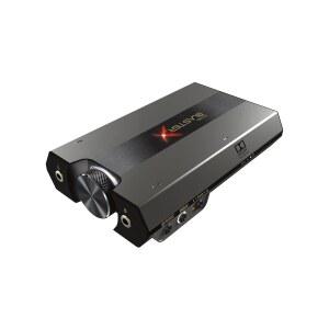 사운드 BlasterX G6 고해상도 130dB 32bit / 192kHz 게이밍 DAC, 외장 USB 사운드 카드, 돌비 디지털, 7.1 가상 서라운드 사운드, 사이드톤 / PC 및 게임 콘솔용 스피커 컨트롤