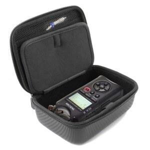 CASEMATIX Tascam DR40X 케이스만 또는 여행용 스테레오 포함 호환되는 DR05X DR07X 디지털 인터페이스와 오디오 레코더 휴대용 녹음기 케이스