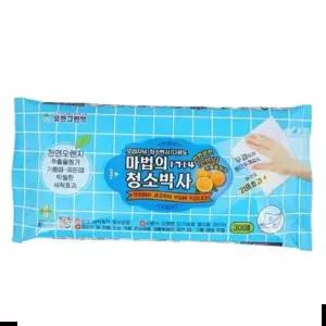 청소용 물티슈 마법의 청소박사 물티슈 티슈형 기름때 찌든째 30매