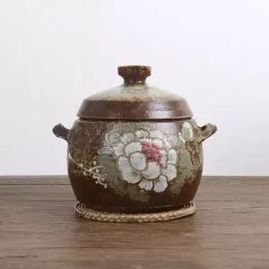 여주쌀독 분청 목단 쌀항아리 잡곡단지 3~4kg[W3359FD]