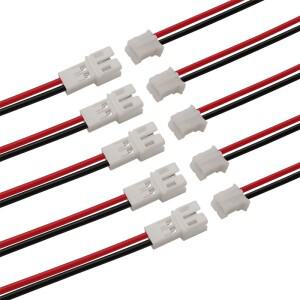 JST PH 2.0 수 암 케이블 커넥터 마이크로 2 P 플매트 카펫 러그 잭 소켓 단자 와이어 20cm 피치 핀