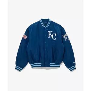뉴에라 NEW ERA MLB 캔자스시티 로얄즈 어센틱 스타디움 재킷 블루 14742070 182821