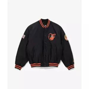 뉴에라 NEW ERA MLB 볼티모어 오리올스 어센틱 스타디움 재킷 블랙 14742079 182852