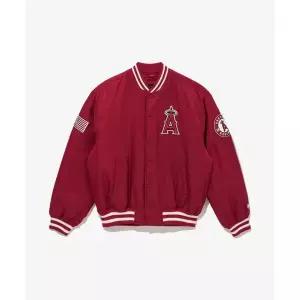 뉴에라 NEW ERA MLB LA 에인절스 어센틱 스타디움 재킷 레드 14742082 182858