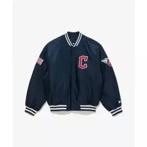 뉴에라 NEW ERA MLB 클리블랜드 가디언스 어센틱 스타디움 재킷 네이비 14742074 182908