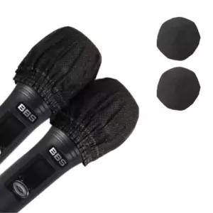 일회용 부직포 마이크 커버 2P 1SET 블랙 마이크커버 마이크위생커버