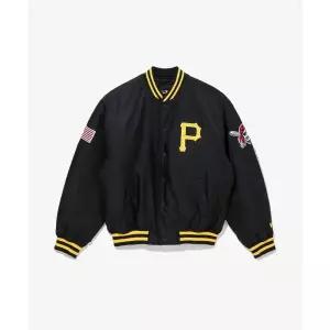 뉴에라 NEW ERA MLB 피츠버그 파이어리츠 어센틱 스타디움 재킷 블랙 14742061 182910