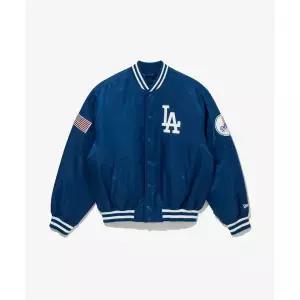 뉴에라 NEW ERA MLB LA 다저스 어센틱 스타디움 재킷 블루 14742069 182671