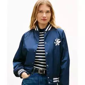 타미힐피거 TOMMY HILFIGER 시그니처 바시티 봄버 재킷 T22G1WJC052WT1C1G 253543