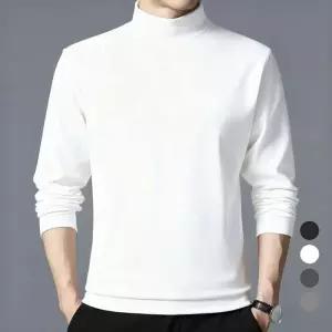 [에스이엔몰] 남자 하프넥 목 폴라 기모 소프트 티 (43952103A)